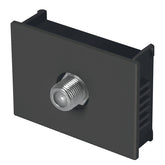 Toma de elevision negra sin apa linea española voleck